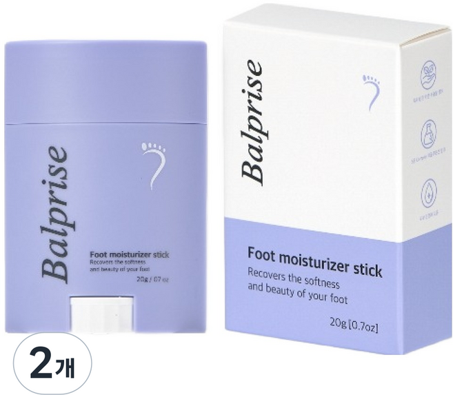 발프라이즈 풋모이스터라이저 보습 풋스틱, 1개입, 2개