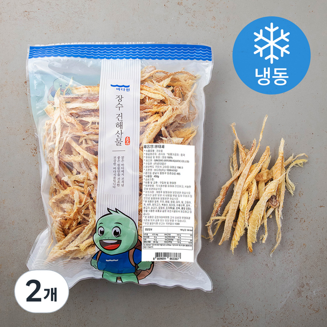 바다원 러시아 황태채 (냉동), 450g, 2개