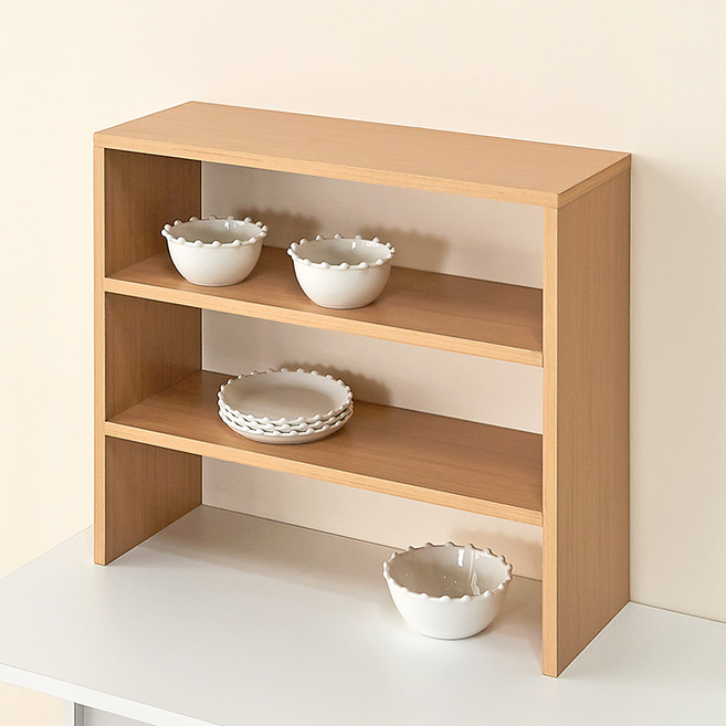 양지가구 양발이 선반, 원색, 3단