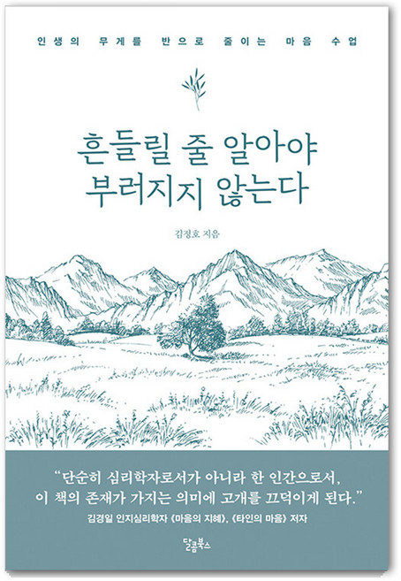 흔들릴 줄 알아야 부러지지 않는다: 인생의 무게를 반으로 줄이는 마음 수업, 달콤북스, 김정호