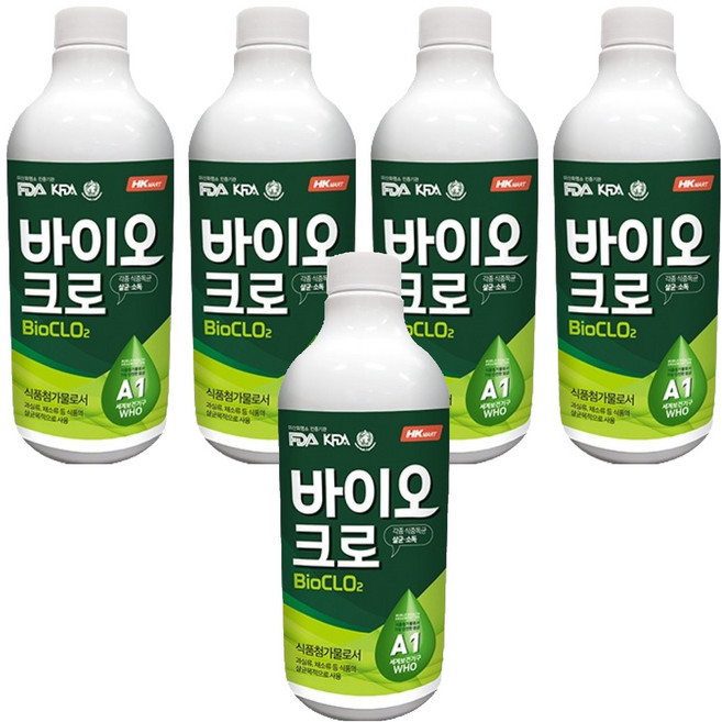 HKMART BIOCHLO 二氧化氯原液, 1L, 5個