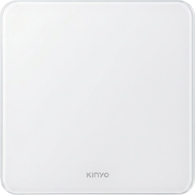 Kinyo LED簡約極白體重計, 白色, 1個, DS-6570W