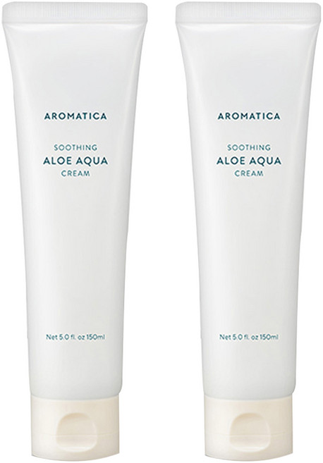 아로마티카 수딩 알로에 아쿠아 크림, 150ml, 2개