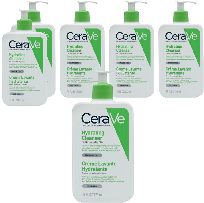 CeraVe 適樂膚 輕柔保濕潔膚露, 473ml, 6瓶