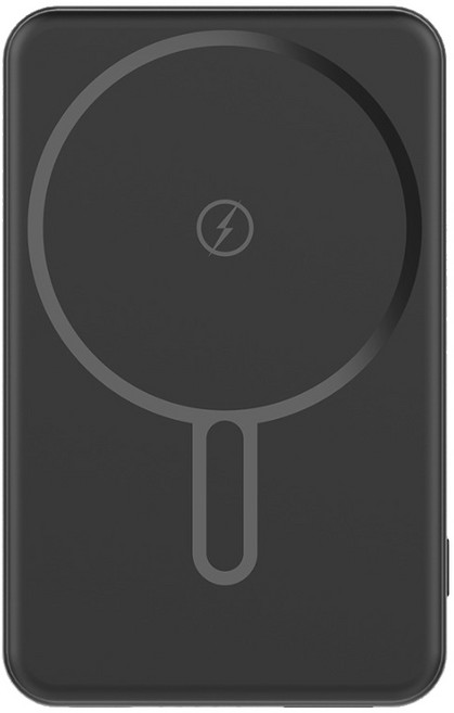 스마텍 유무선 마그네틱 보조배터리 5100mAh, 블랙, ST-CMB5