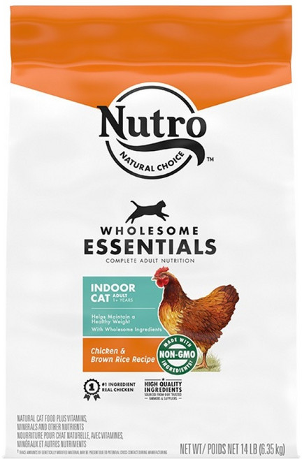 뉴트로 어덜트 실내묘용 건식사료, 닭, 6.35kg, 1개