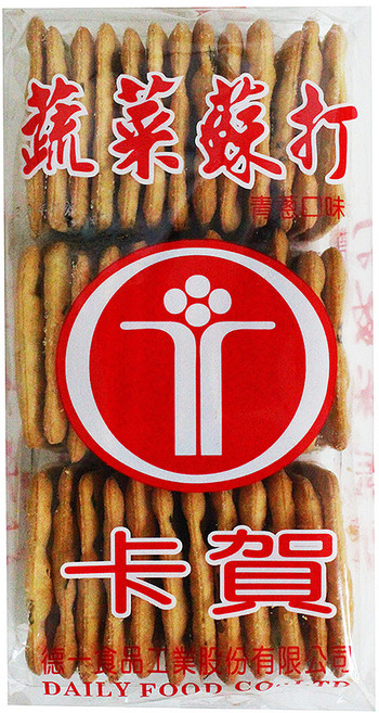 卡賀 蔬菜蘇打餅 青蔥, 140g, 1包