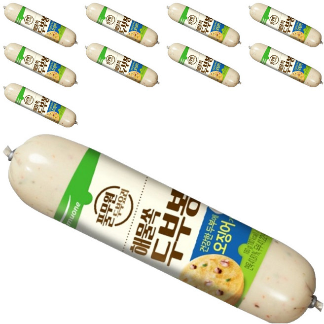 풀무원 해물쏙 두부봉 10p, 180g, 10개