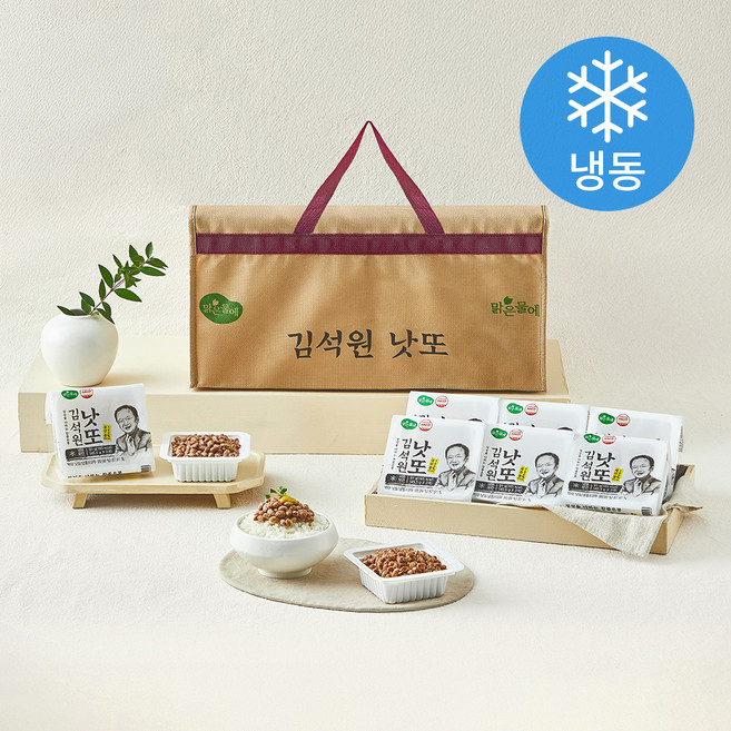 맑은물에 김석원낫또 선물세트 (냉동), 45.5g, 2개입, 12개