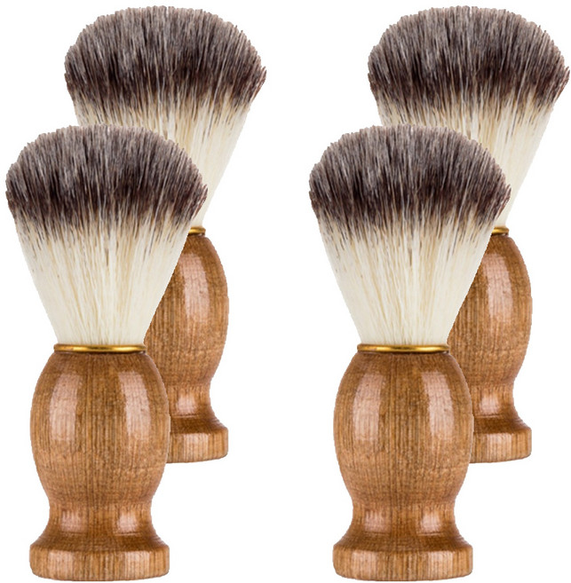 남성용 쉐이빙 브러쉬, 1개입, 4개