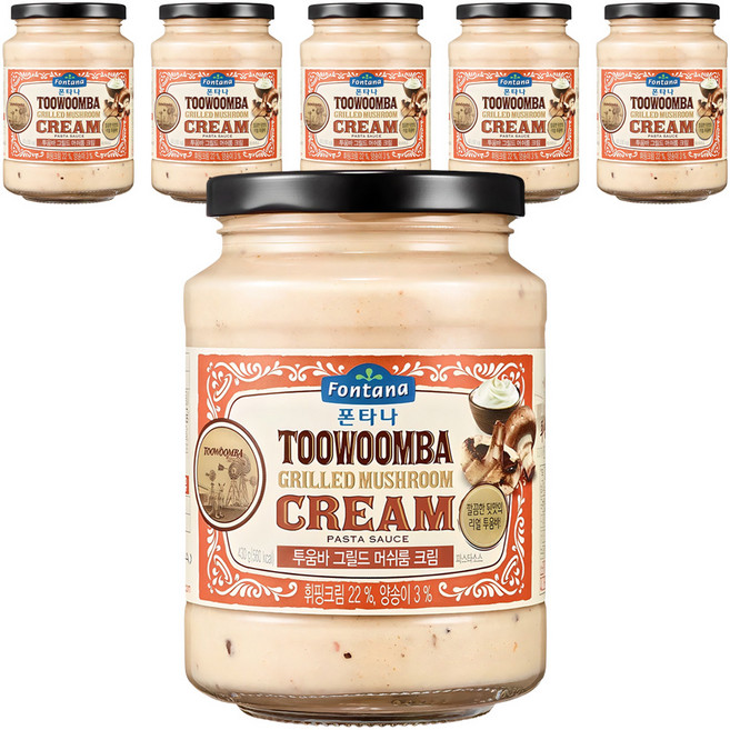 폰타나 투움바 그릴드 머쉬룸 크림 파스타소스, 430g, 6개