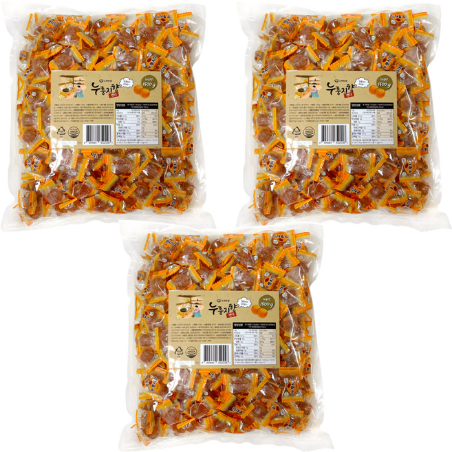 스위트영 누룽지향 캔디, 1.5kg, 3개