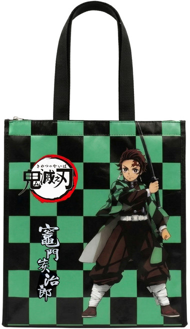 DEMON SLAYER 鬼滅之刃 保溫保冷收納提袋 WP0282, 炭治郎 綠色 + 黑色, 1個