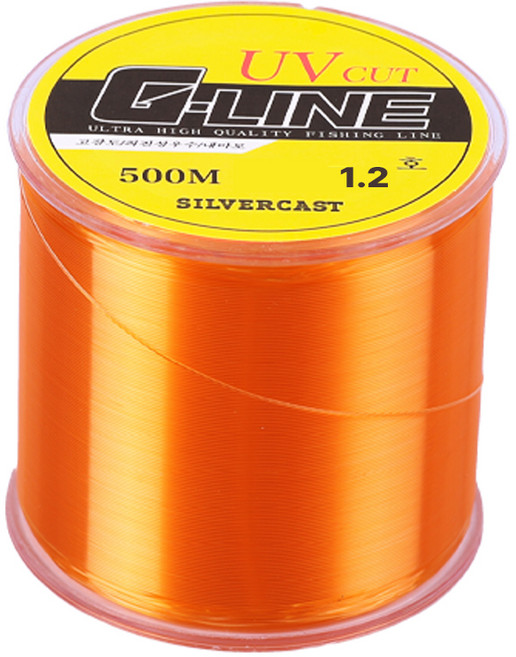 G라인 나일론 낚시줄 500m, 주황, 1개