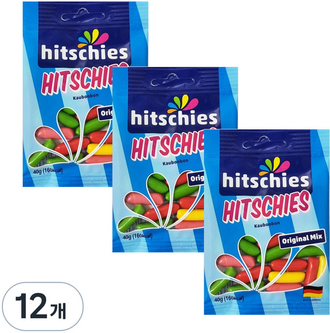 HITSCHLER 希趣樂 脆皮水果軟糖 經典綜合, 40g, 12包