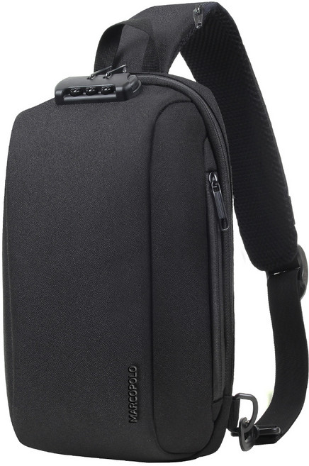 마르코폴로 남성용 도난 방지 잠금 시스템 로버 슬링백 MP3036