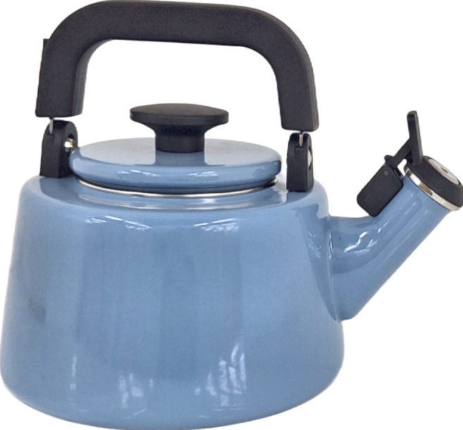Honey Ware 笛音壺 莫蘭迪藍色 2.1L 安全笛音提示 簡約時尚設計, 1個
