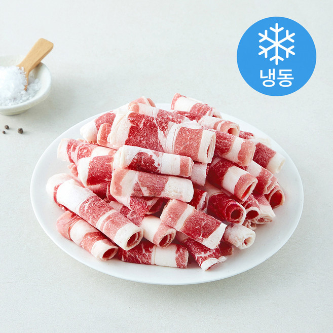 미국산 우삼겹 바로구이 (냉동), 1개, 500g