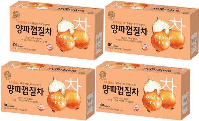 우리차 송원식품 양파껍질차, 600mg, 100개입, 4개