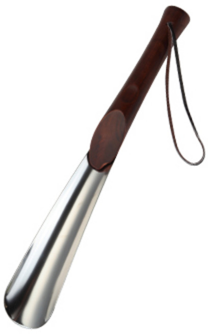 슈친구 우드핸들 웨스턴 크롬헤라 구두주걱, 1개