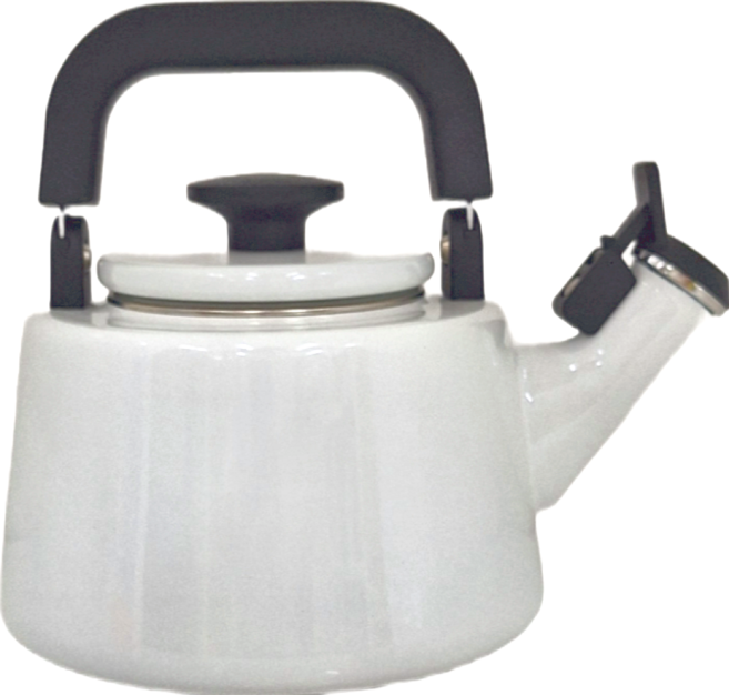 Honey Ware 笛音壺 白色 2.1L 簡約時尚 安全笛音提醒 適用多種爐具, 1個