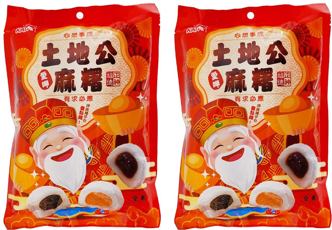 凱岳 土地公綜合麻糬, 150g, 2包