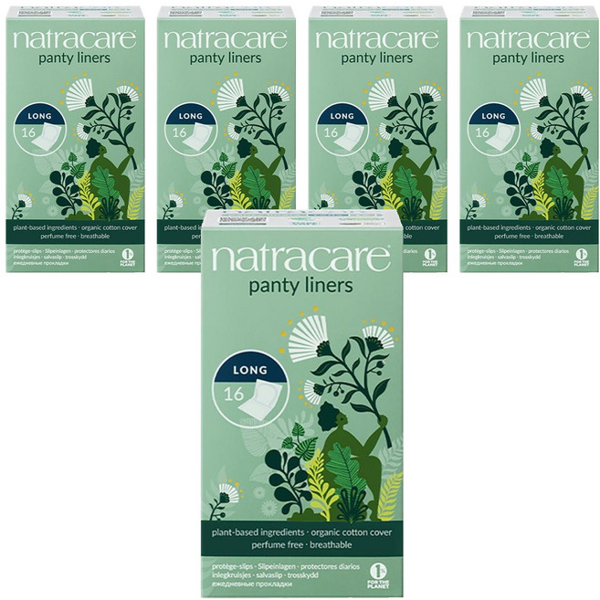 나트라케어 팬티라이너, 롱, 16개입, 5개