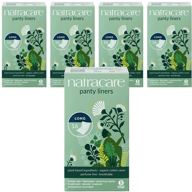 나트라케어 팬티라이너, 롱, 16개입, 5개 - 쿠팡