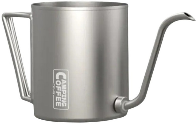 Driver CAMPING COFFEE 戶外手沖壺 600ml SUS304食品級不銹鋼, 1個