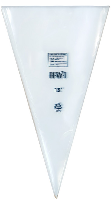 塑膠擠花袋, 透明, 100個