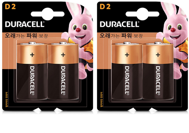 듀라셀 알카라인 특수건전지 D형, 2개입, 2개
