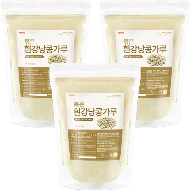 갑당약초 볶은 흰강낭콩가루, 3개, 500g
