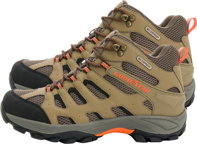 GOODYEAR 固特異 男款高筒戶外防水鞋 透濕防水 耐磨大底