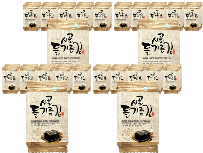 시골김 들기름김 도시락김, 4g, 64개