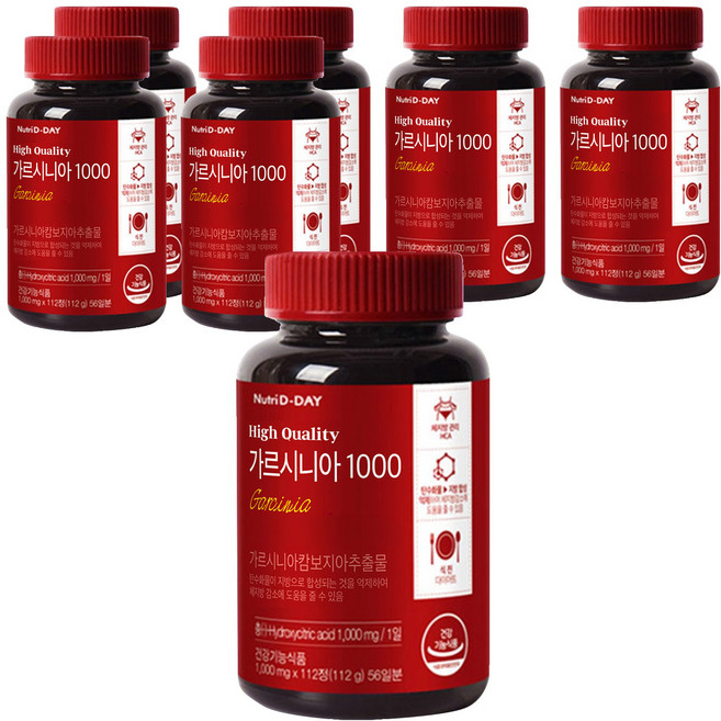 Nutri D-DAY 藤黃果 1000, 112錠, 7個