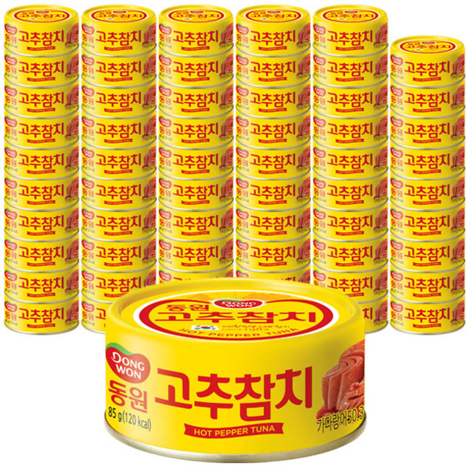 동원참치 고추 참치, 85g, 60개