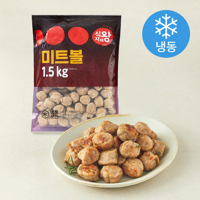 식자재왕 미트볼 (냉동), 1.5kg, 1개