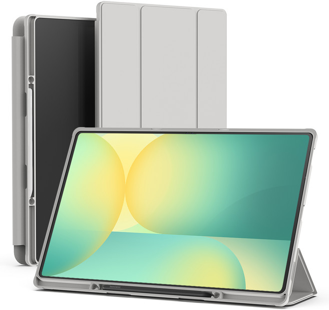 신지모루 스마트커버 펜슬 수납 태블릿 케이스, 웜 그레이, 1개