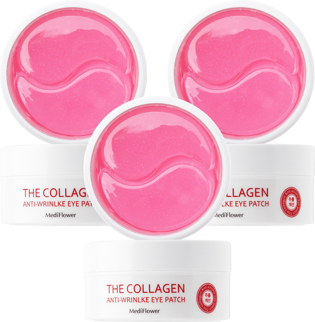 메디플라워 더 콜라겐 안티 링클 아이 패치 90g, 60개입, 3개