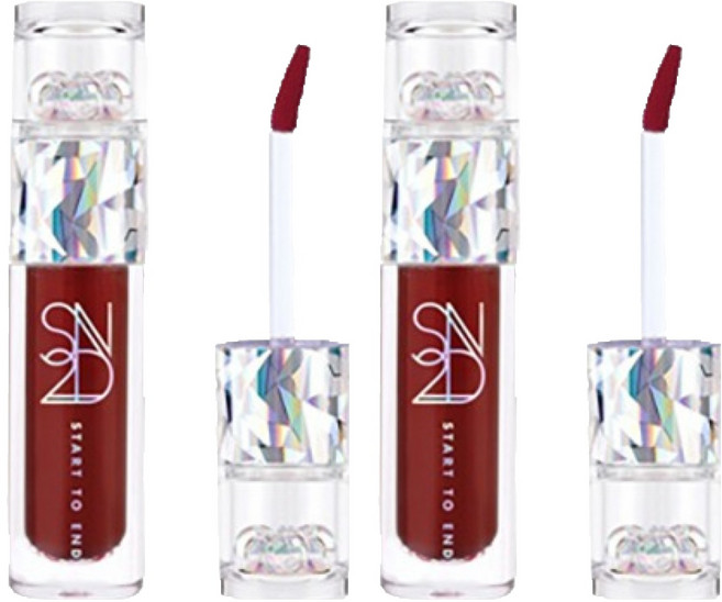 S2ND Endluster tint閃亮水潤唇釉, 3.9g, 2支, #4 Deep Aura