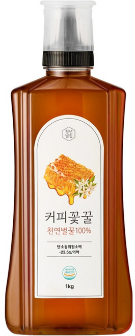 青年蜂巢 咖啡花蜜, 1kg, 1個