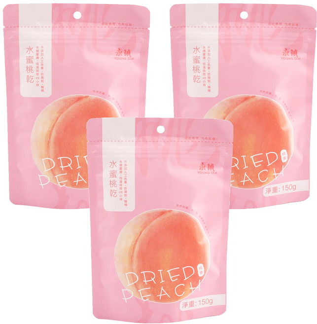 永禎 水蜜桃乾, 150g, 3包