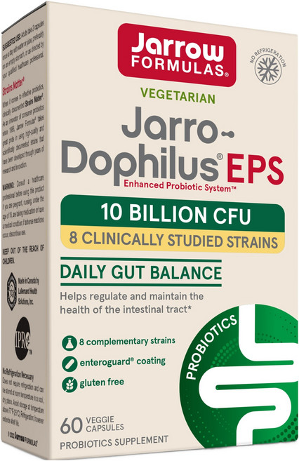 Jarrow FORMULAS 賈羅公式 配方 益生菌 EPS 100億 CFU 素食膠囊, 1個, 60錠