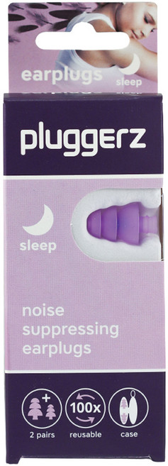 pluggerz 荷蘭進口 睡眠耳塞 聲音濾波器 大 x 1 + 小 x 1, 1盒, 2副