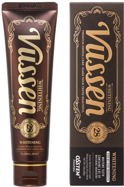 뷰센 28 치아미백제 플로랄민트향, 80g, 1개