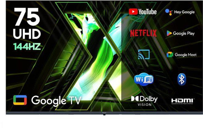 이노스 4K UHD 구글 3.0 VRR 144Hz 스마트 TV 방문설치, 벽걸이형, 75인치