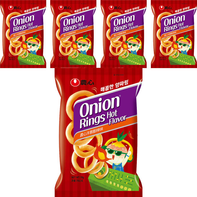 NONGSHIM 農心 洋蔥圈 辣味, 70g, 5包