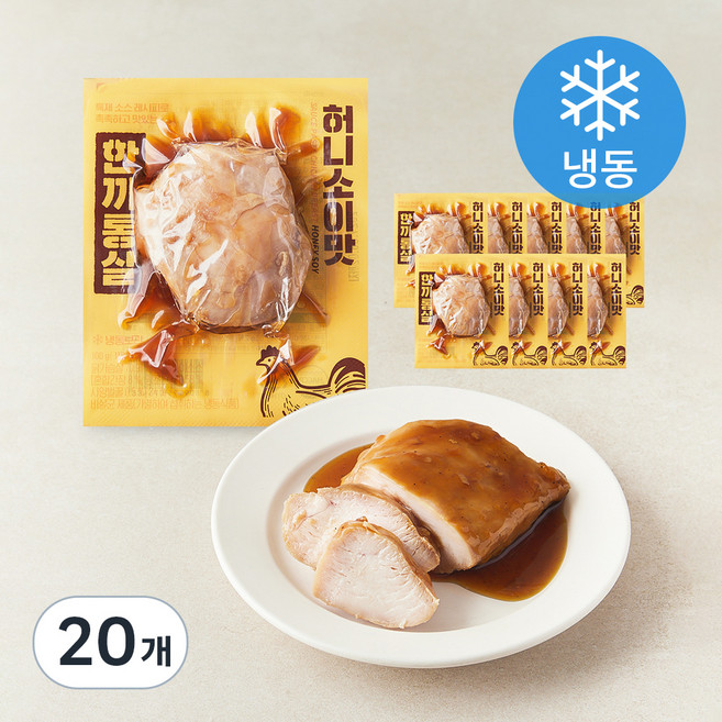 한끼통살 통살 닭가슴살 허니소이 (냉동), 100g, 20개