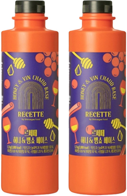 르쎄떼 허니 & 뱅쇼 음료 베이스, 1.2kg, 2개