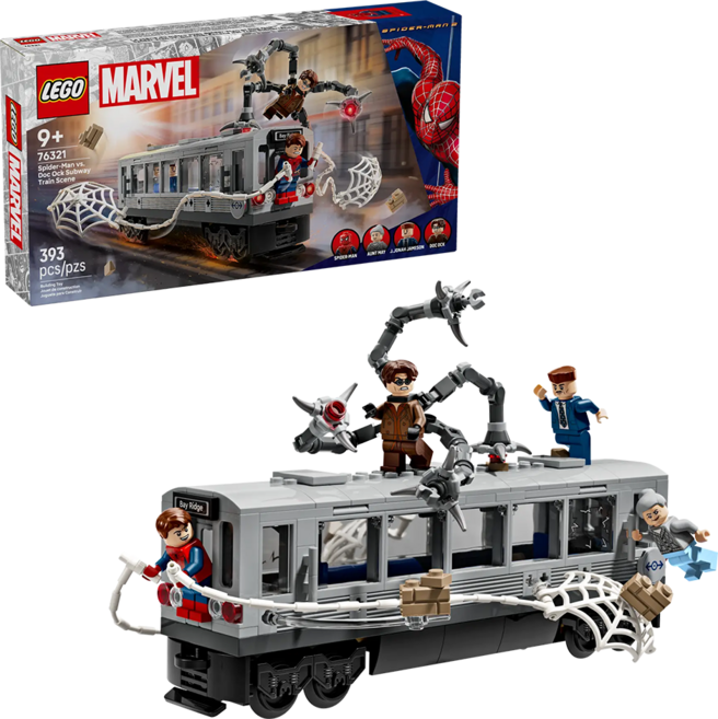 LEGO 76321 漫威系列 蜘蛛人大戰八爪博士地鐵列車場景 Spider-Man vs. Doc Ock Subway Train Scene, 1套